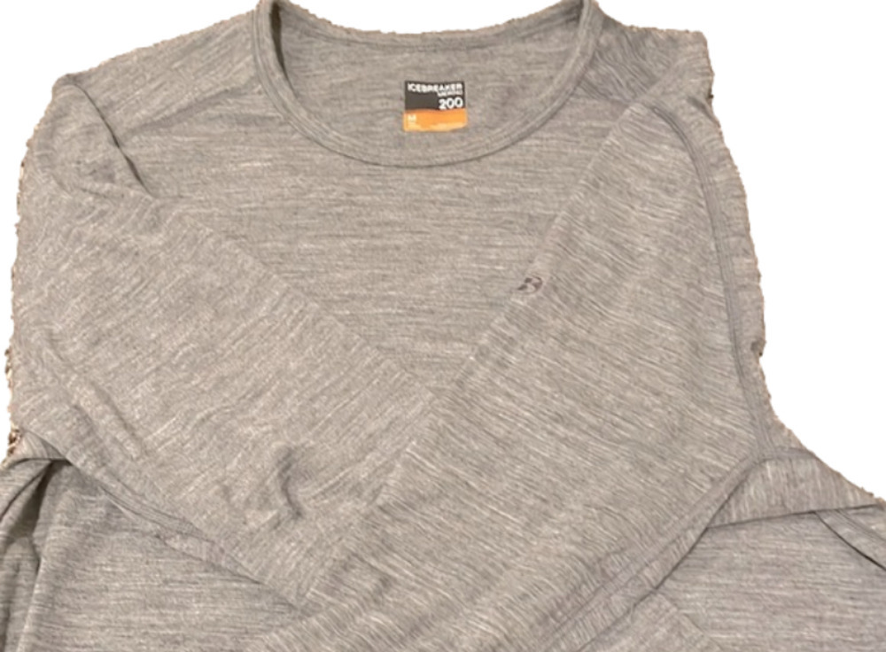 This is a Merino Gray Icebreaker Sweater